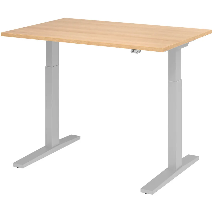 Schreibtisch Office eiche Holzwerkstoff B 120 T 80 cm