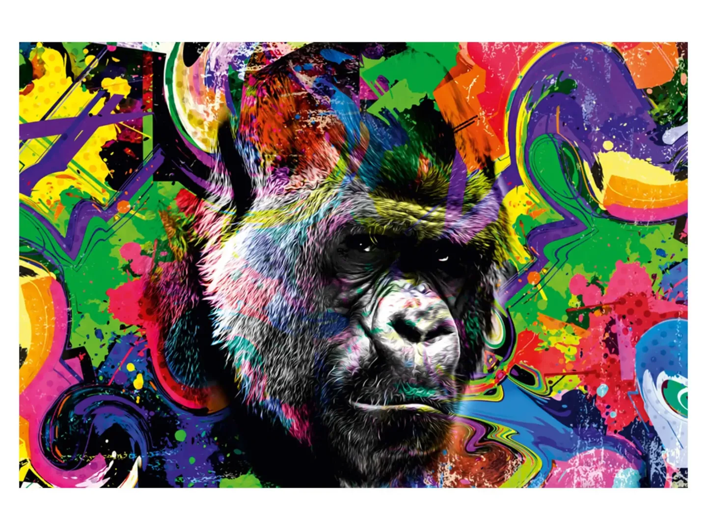 image LAND Digitaldruck auf Acrylglas Pop Art Gorilla | Schubiger Möbel