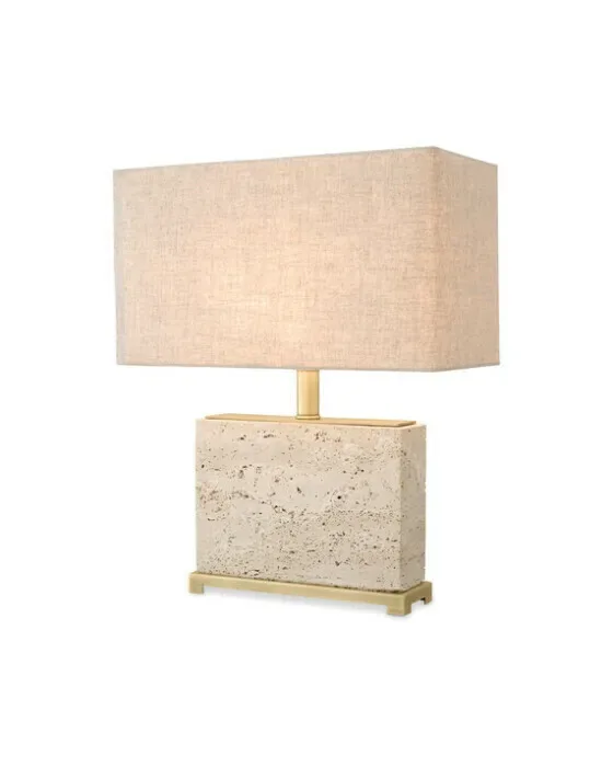 Newton Table Lamp Travertine