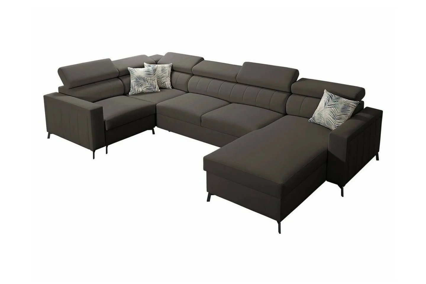 Galbally 4-sits Hörnbäddsoffa Dark brown -