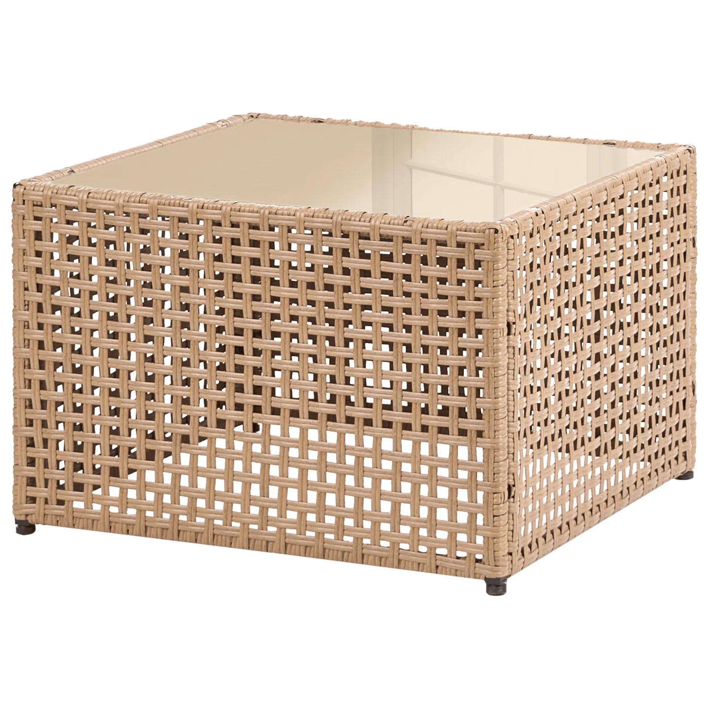 Soffbord utomhus Omegana 66 cm Konstrotting - Beige
