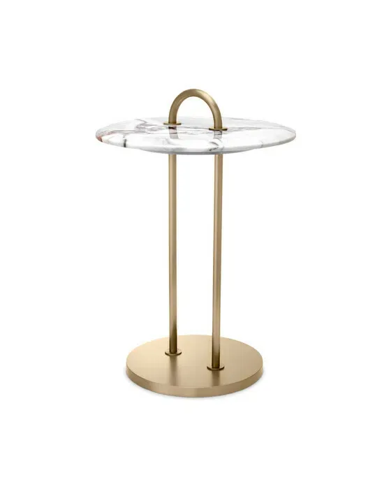 Zappa Side Table Light Marble