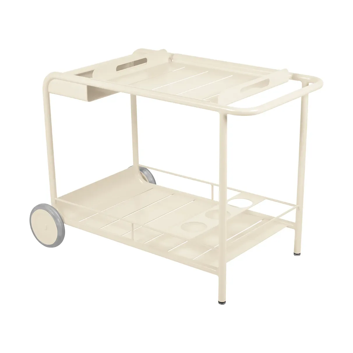 Fermob Luxembourg sidobord med hjul Latte beige (beige)