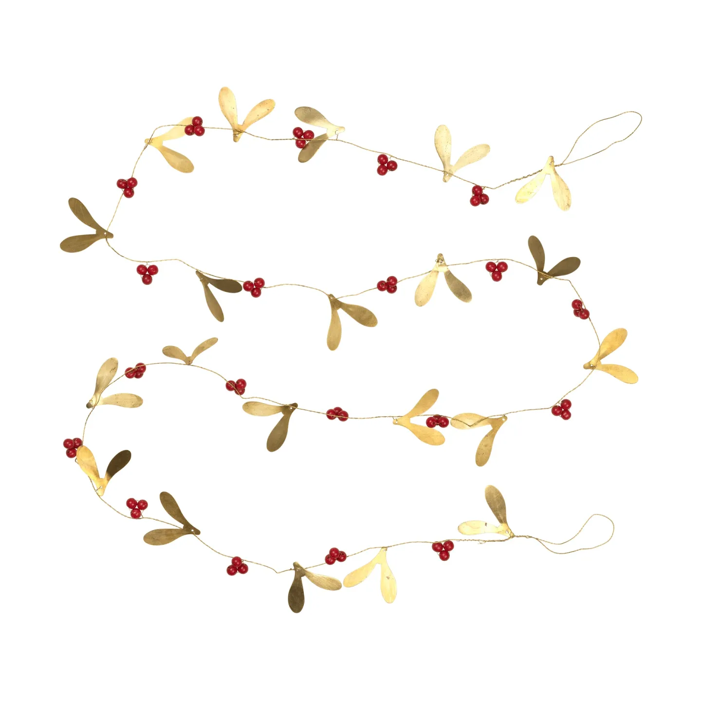 Broste Copenhagen Mistletoe girlang Deep Red