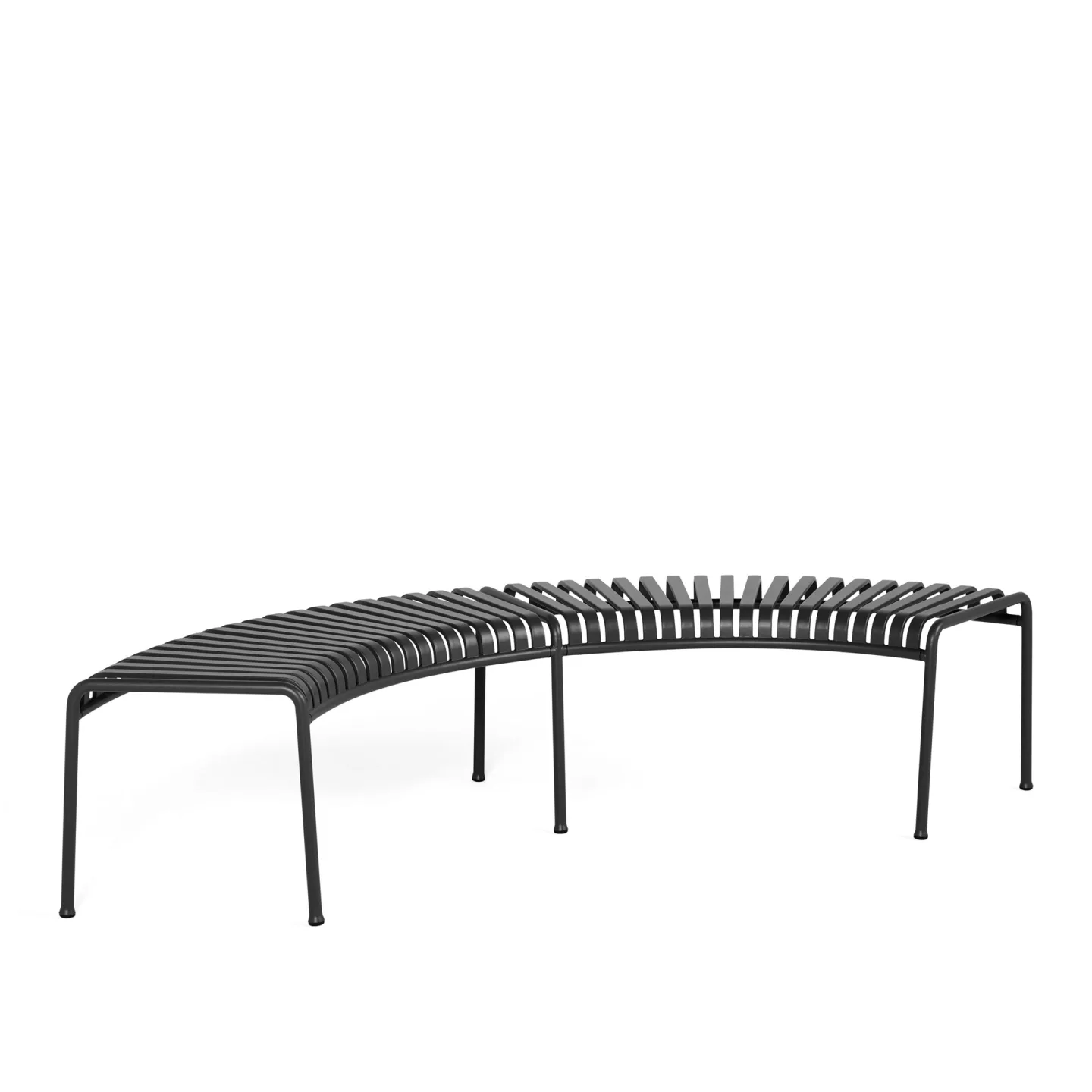 HAY - Palissade Park Bench - Anthracite - Trädgårdsbänkar - Ronan & Erwan Bouroullec - Svart