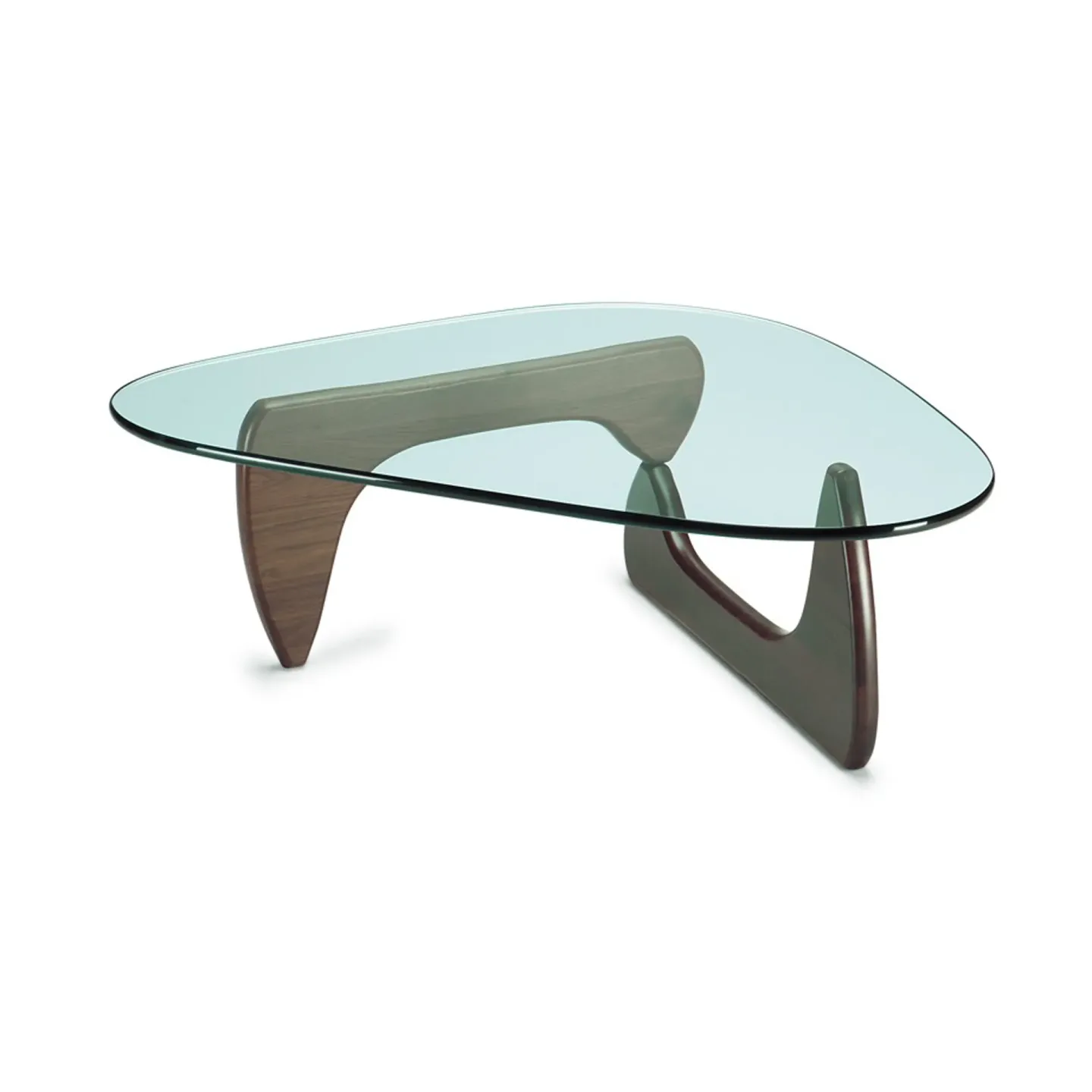 Vitra Noguchi coffee table soffbord glasskiva Valnöt