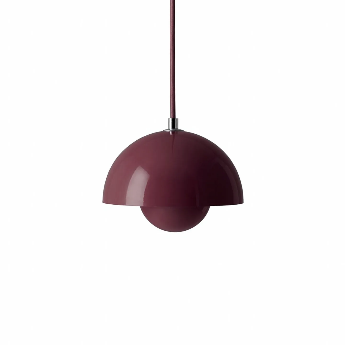 &Tradition Flowerpot VP10 Pendelleuchte Dark plum