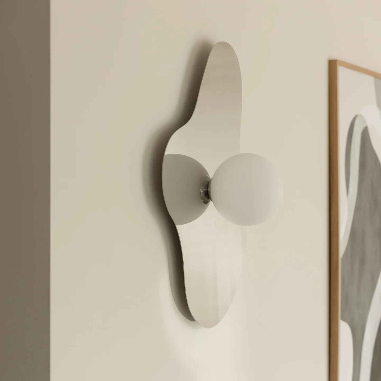 Illusion Wandleuchte chrom Glas 60 cm - Globen Lighting - Wohnzimmer - Modern - Einflammig
