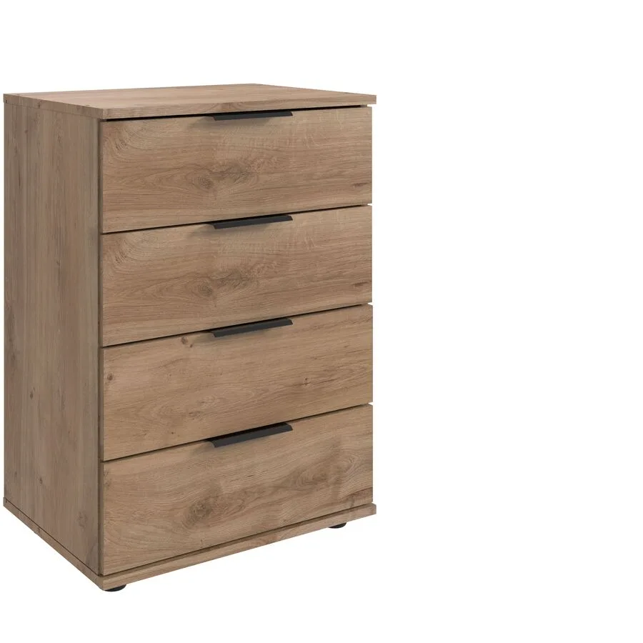 Nachttisch Metaa Plankeneiche Holzwerkstoff B 52 H 74 cm