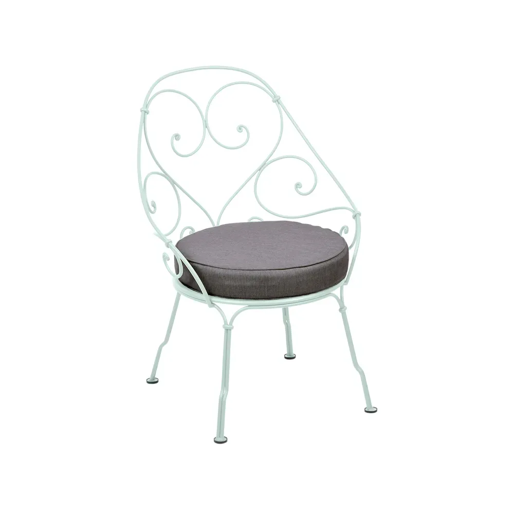 Fermob 1900 Cabriolet karmstol Ice mint (grön), graphite grey dyna