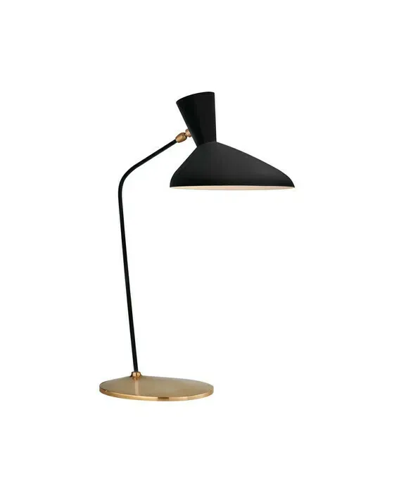 Austen Large Offset Table Lamp Black OUTLET
