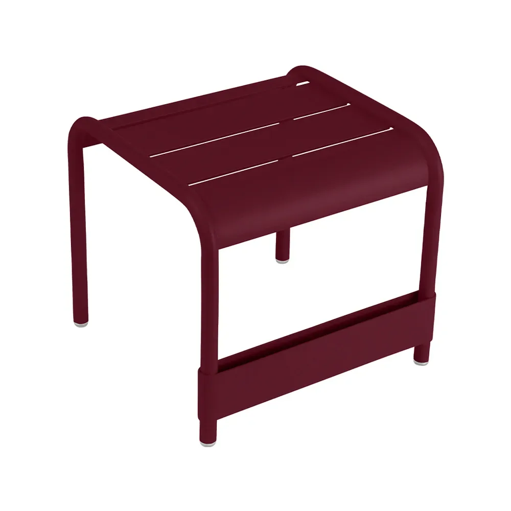 Fermob Luxembourg bord/fotpall Black cherry (vinröd), small