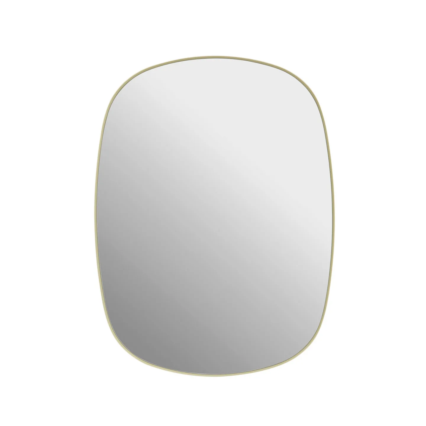 Framed Mirror Wandspiegel gelb 59 x 44 cm Stahl - Muuto - Badezimmer - Modern - Glas - Rund