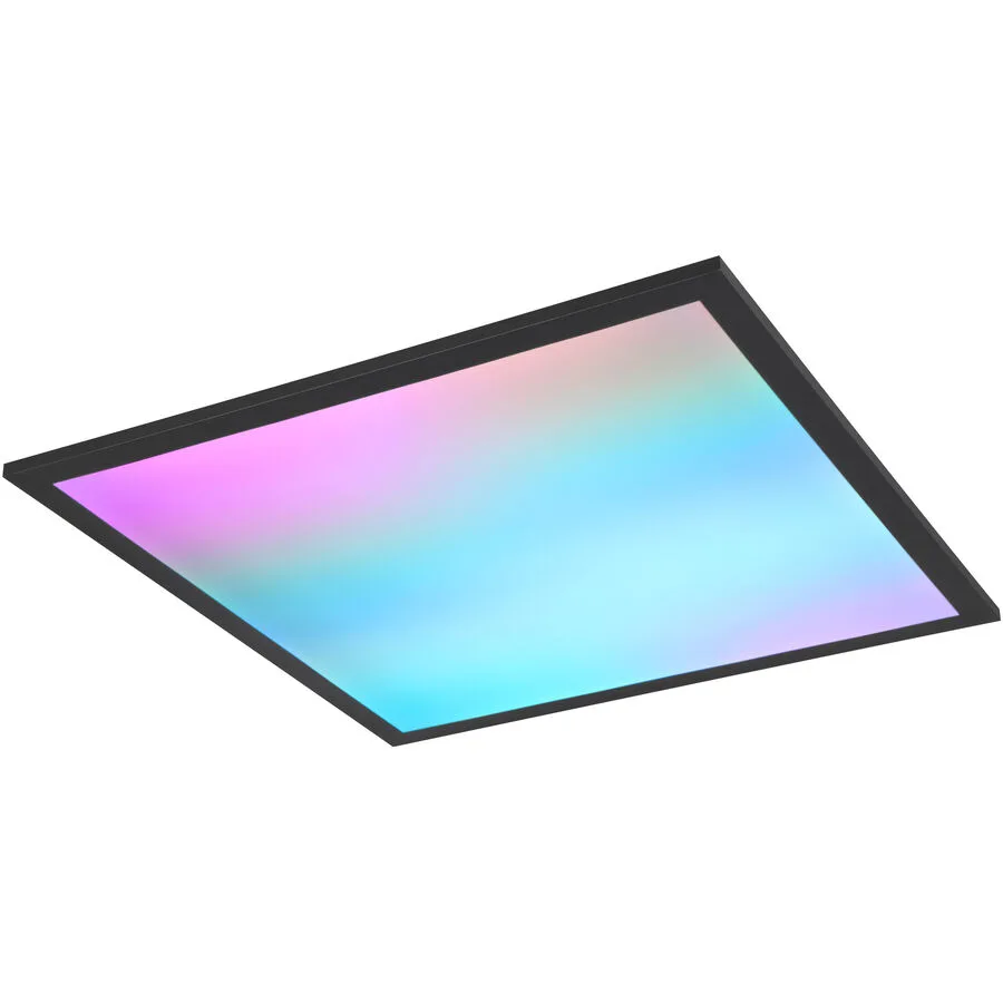 Deckenlampe Ateb Schwarz Metall 44.5 cm 5 cm - Farbe: Schwarz matt - LED - LED Energiesparlampen