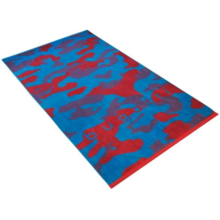 Bugatti Strandtuch Sardegna Blau/Rot/Lila Baumwolle