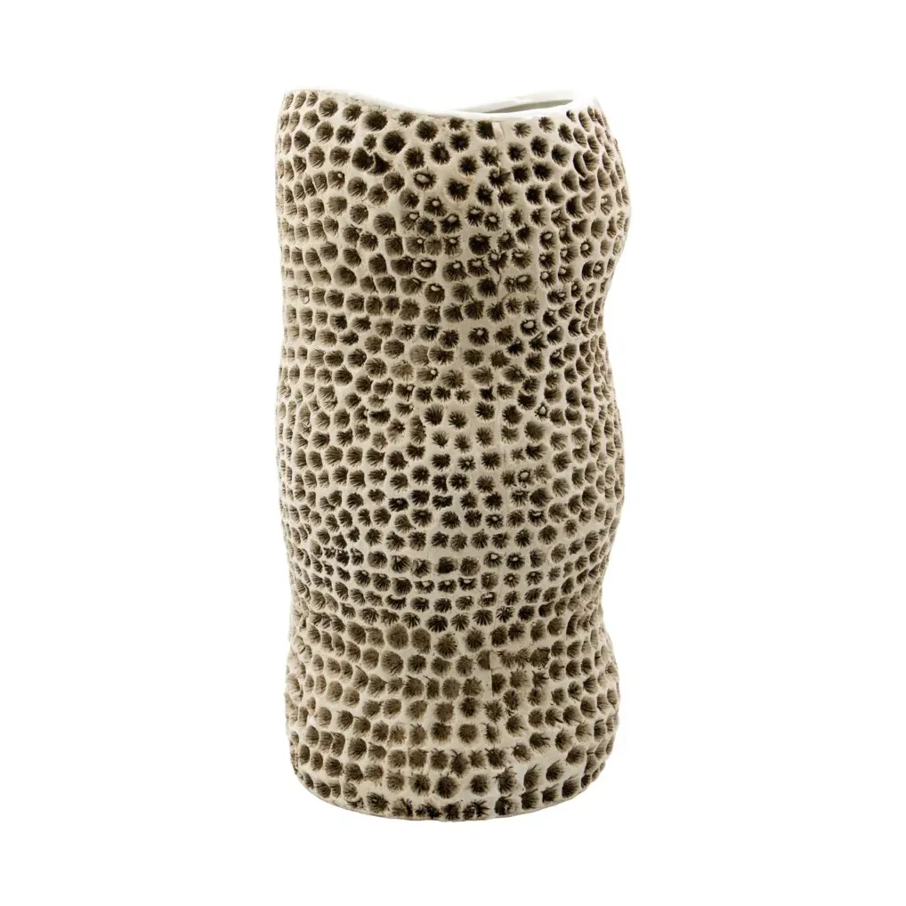 House Doctor Pfanne Vase 29 cm Beige