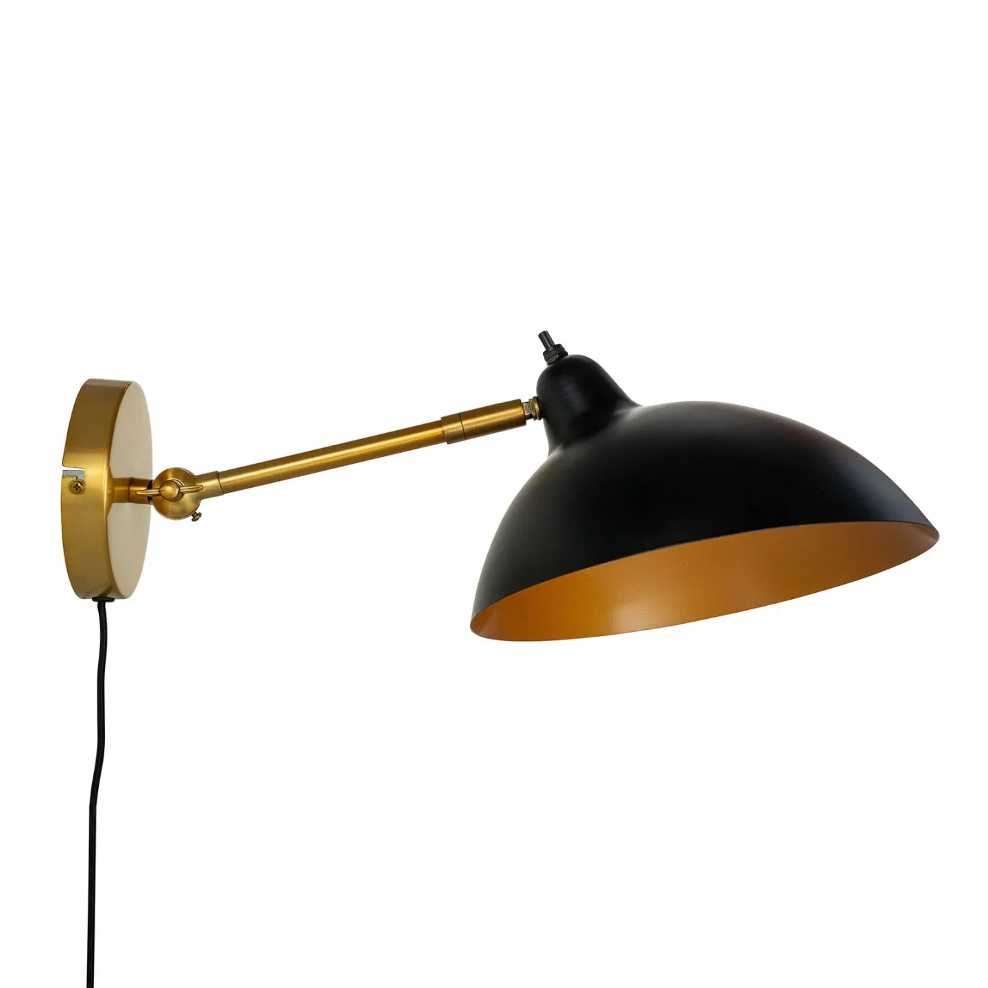 Futura Wandleuchte Antique Brass - Dyberg Larsen - Wohnzimmer - Skandinavisch - Metall - Einflammig