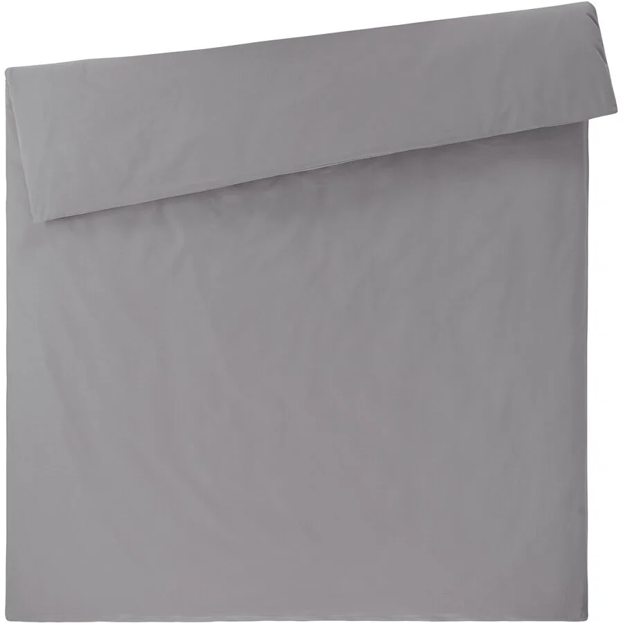 Duvetbezug Mali platin Einfarbig Baumwolle 200 x 210 cm