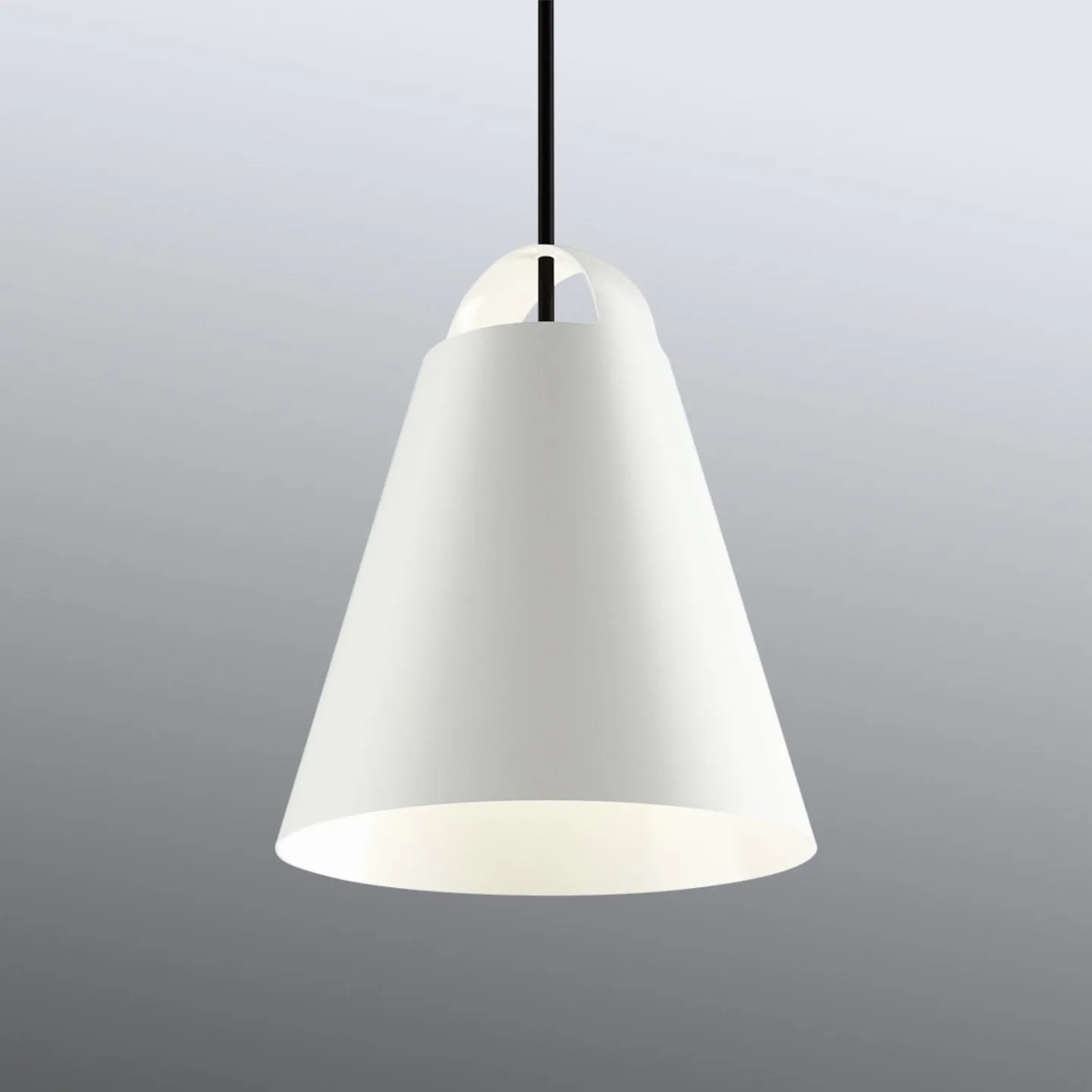 Above Pendelleuchte Ø250 Weiß - Louis Poulsen - Wohnzimmer - Design - Metall - Einflammig