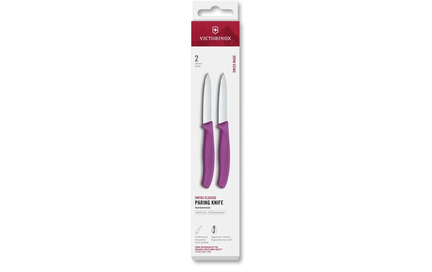 Alltron Messer-Set Swiss Classic, 8 cm, 2 Stück Von Victorinox Violett | Schubiger Möbel