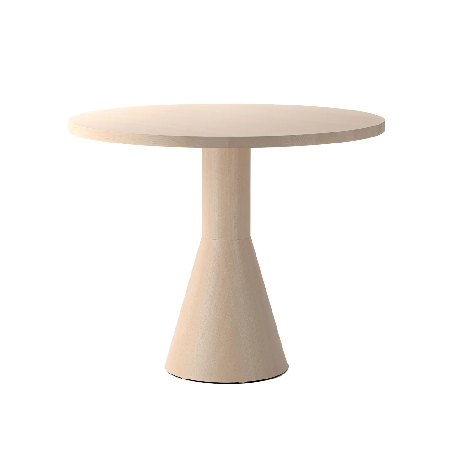 Massproductions - Draft Dining Table H730, D 700, Natural Beech - Matbord - Chris Martin - Träfärgad - Trä