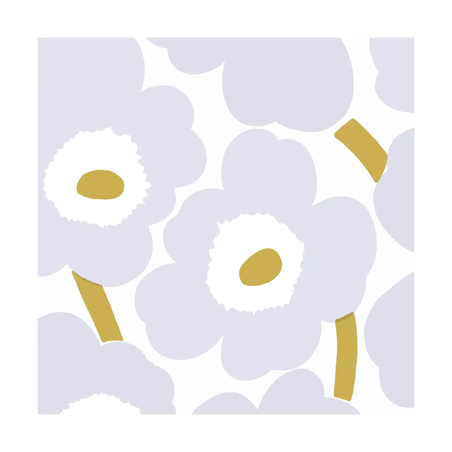 Marimekko Unikko Serviette 33x33cm 20er Pack Grey