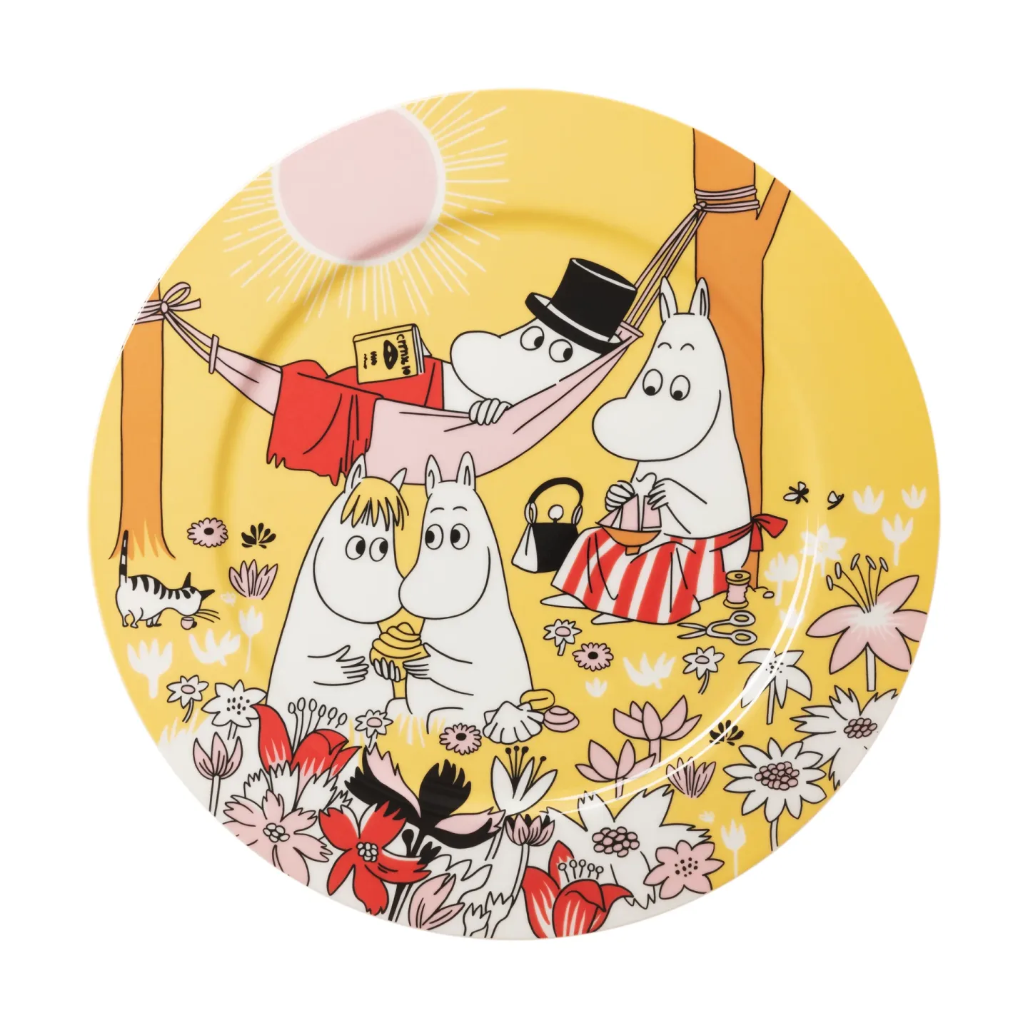 Moomin Arabia Family time Mumin Servierplatte Gelb, 30 cm