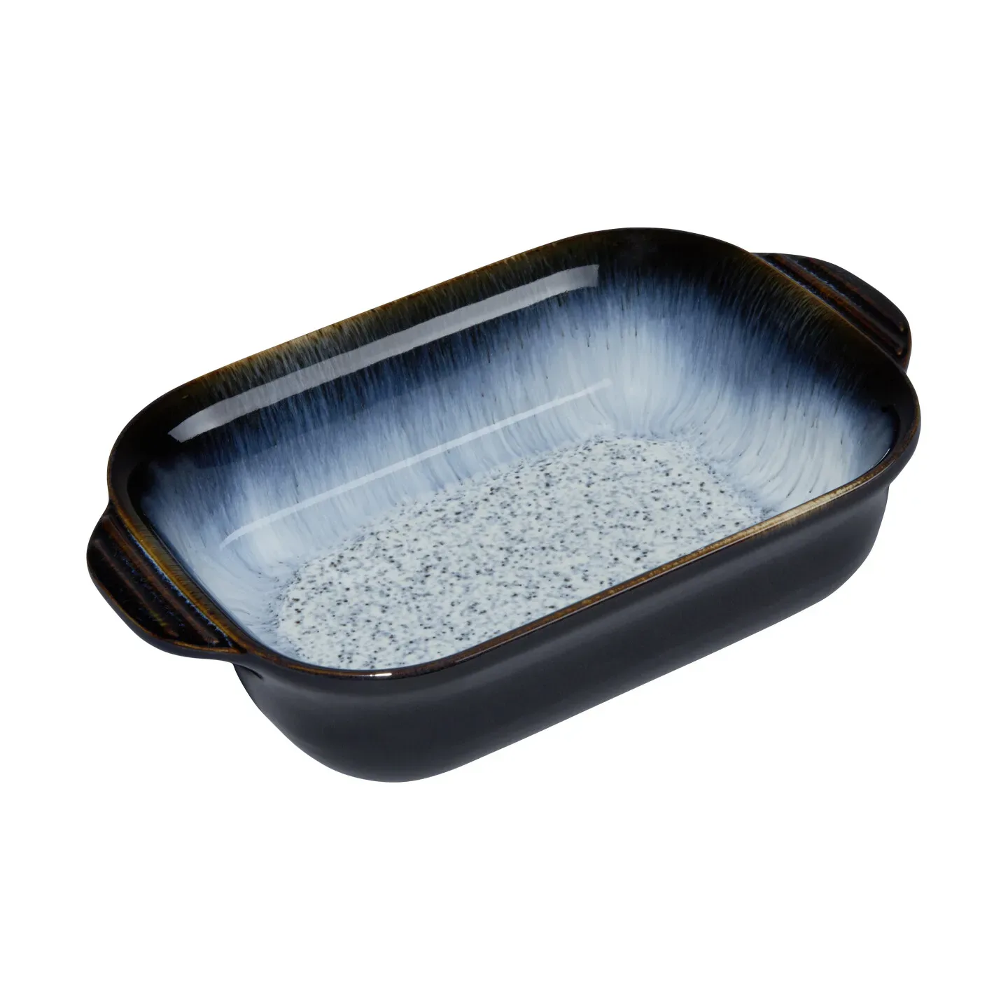 Denby Halo Auflaufform Schwarz-blau, Small, rechteckig