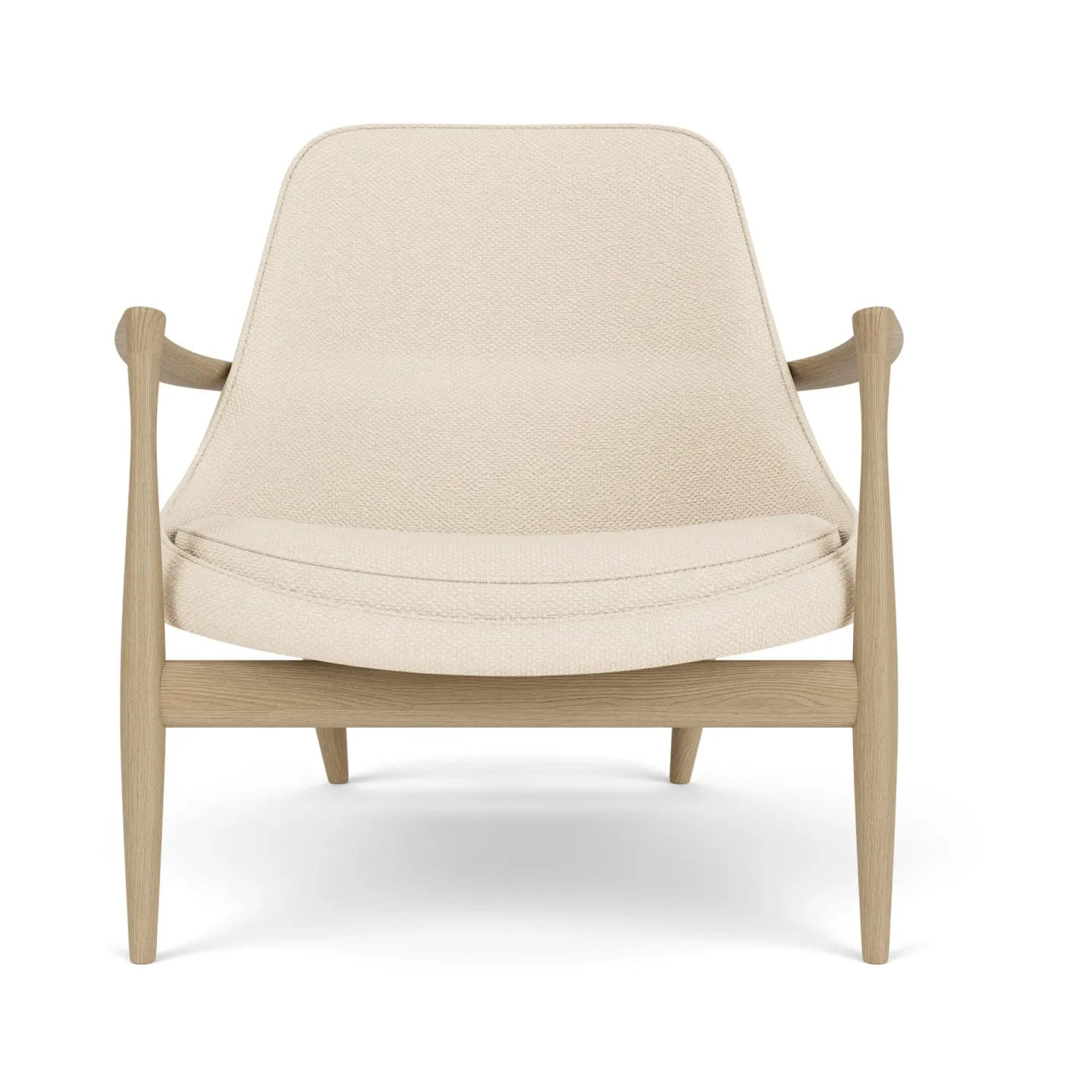 Audo Copenhagen Elizabeth loungefåtölj Natural oak-Logan Jasmine