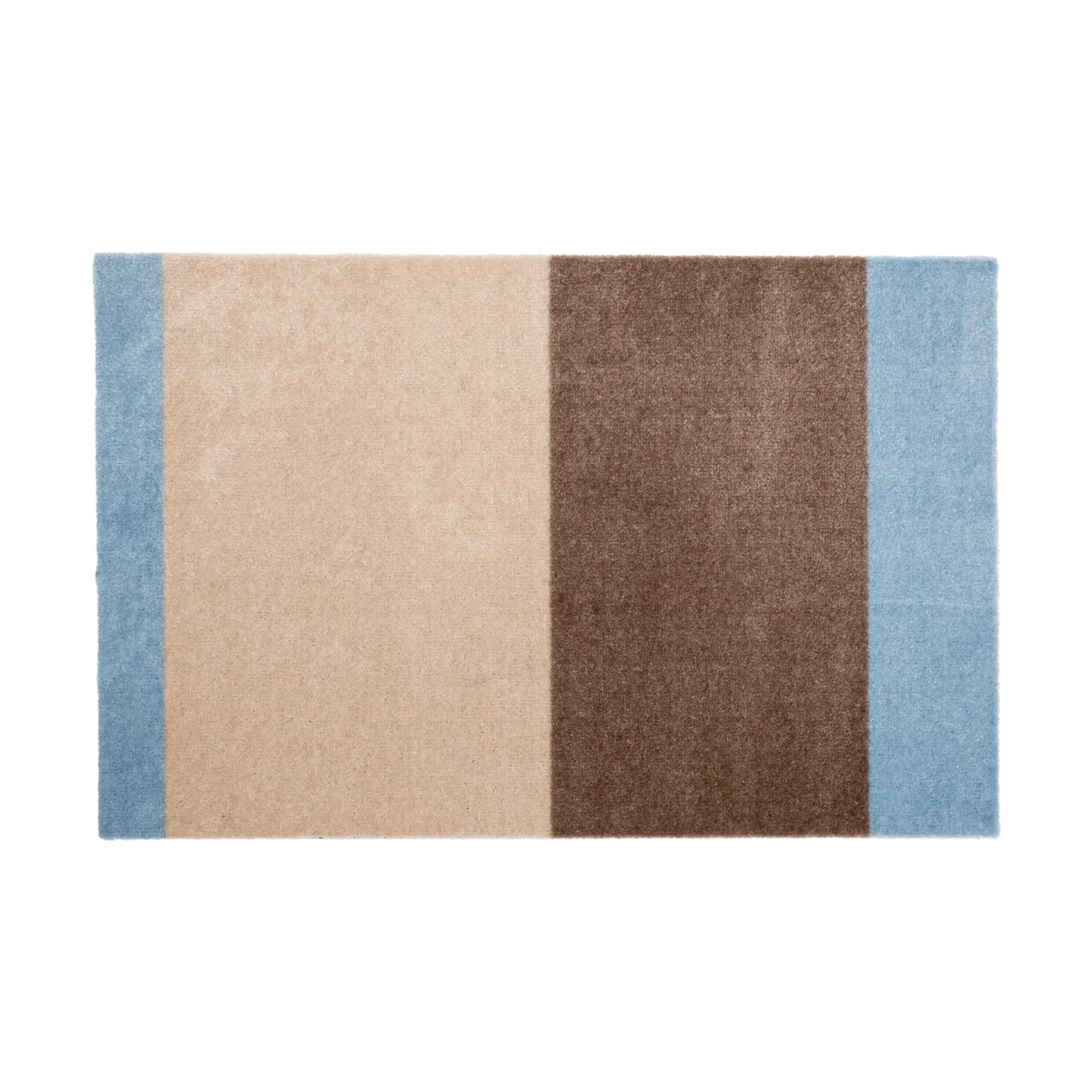 tica copenhagen Stripes horizontal Fußabstreifer Ivory-sand-blue, 60x90 cm