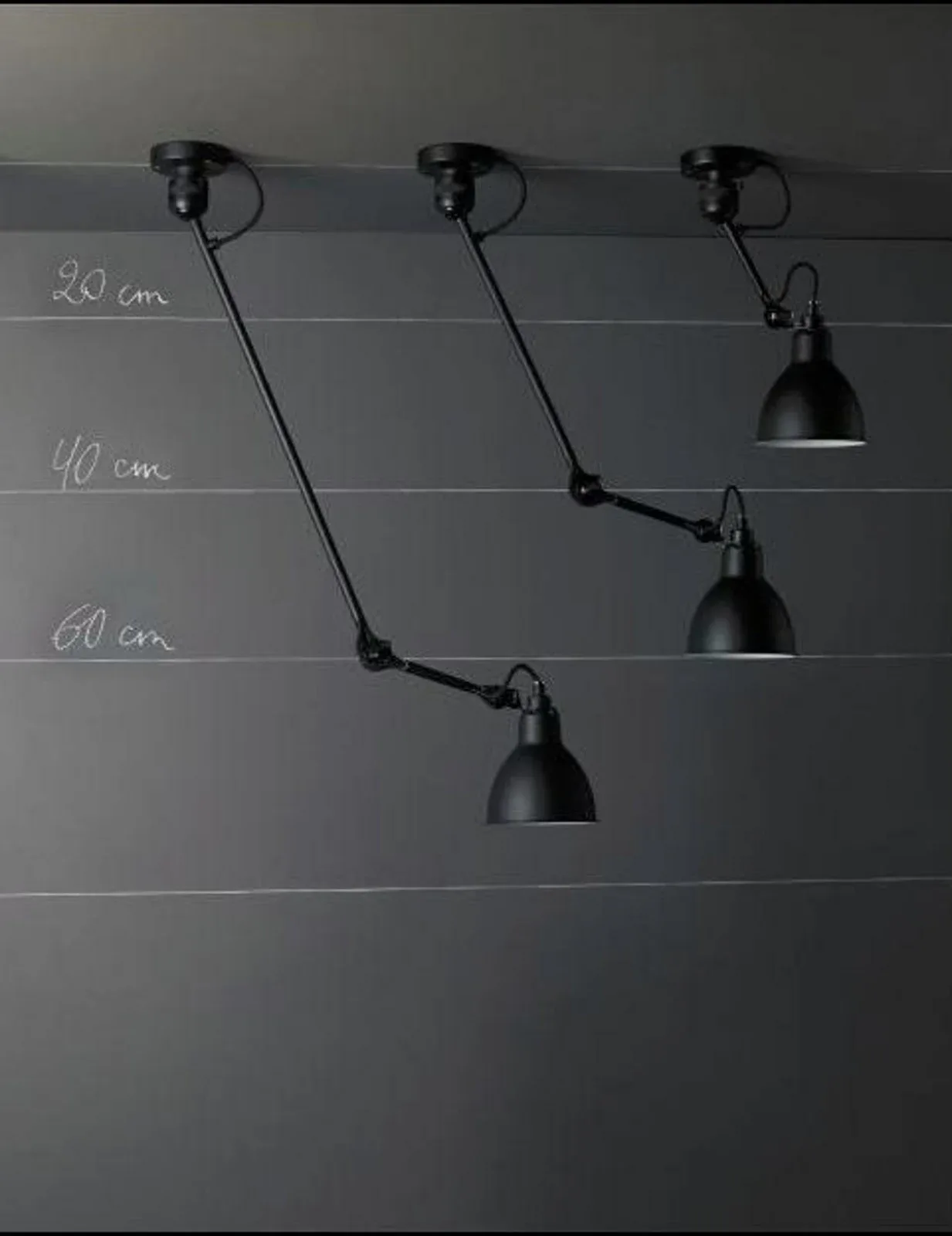 304 Wandleuchte Schwarz/Kupfer - Lampe Gras - Wohnzimmer - Design - Metall