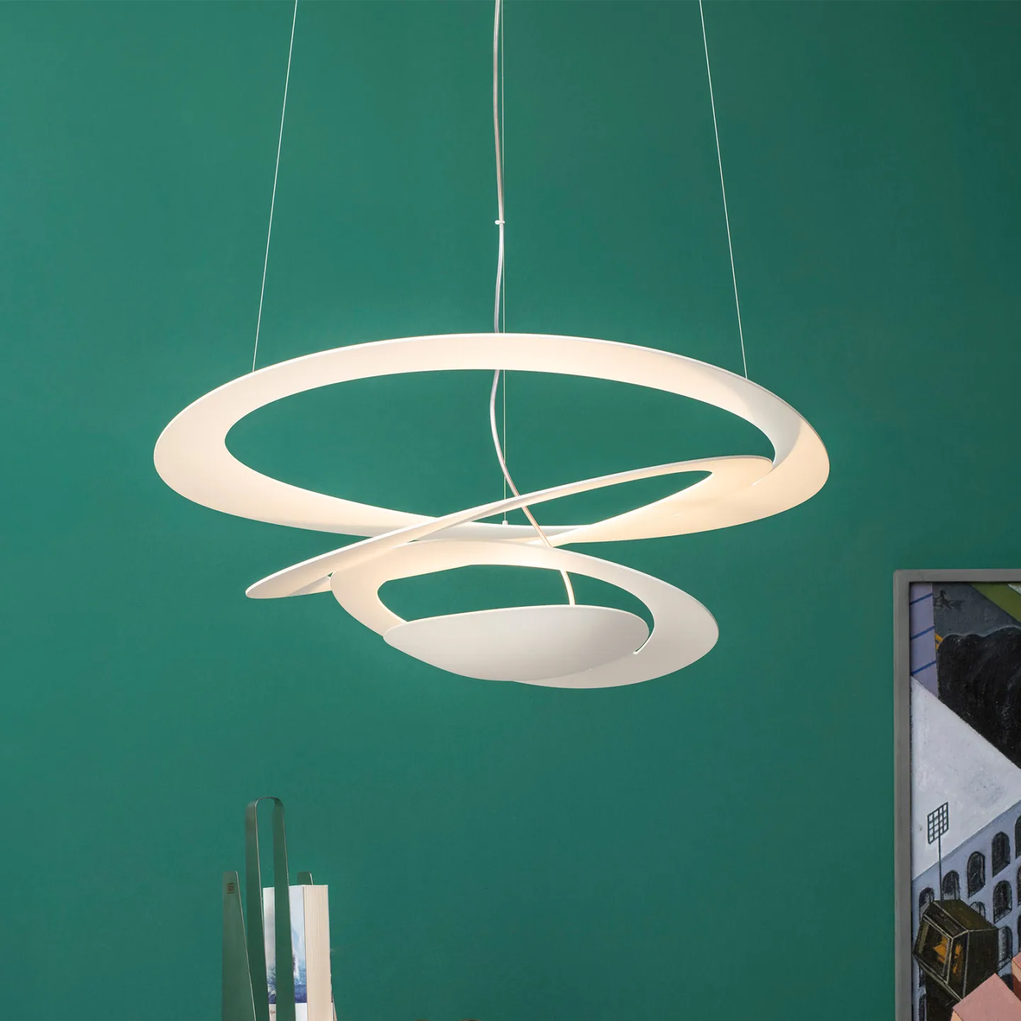 Pirce pendellampa - Artemide - Vardagsrum - Design - Metall - Med en ljuskälla