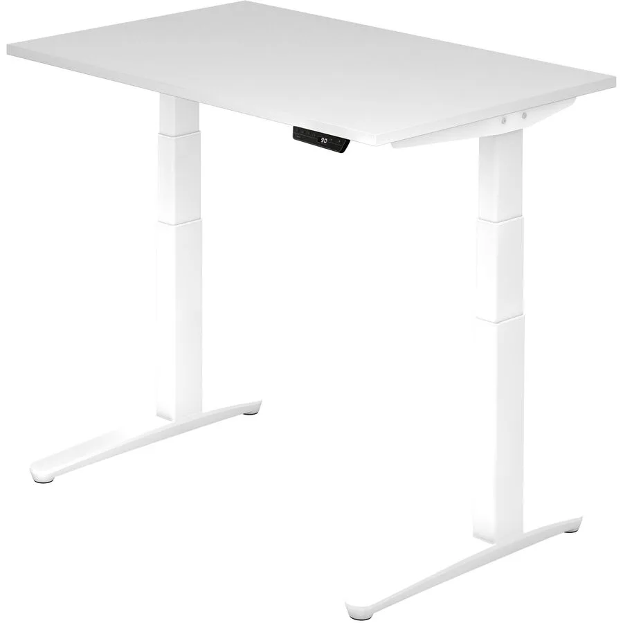 Schreibtisch Office Weiss Holz 120 cm - Material: Holzwerkstoff