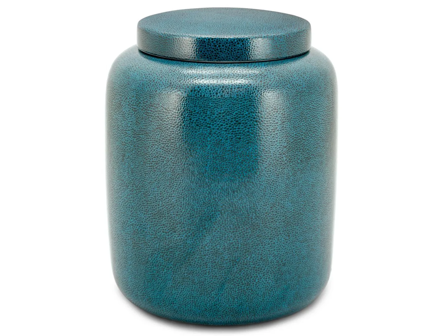 Abhika Gefäss Porzellan Blau H: 25 cm | Schubiger Möbel