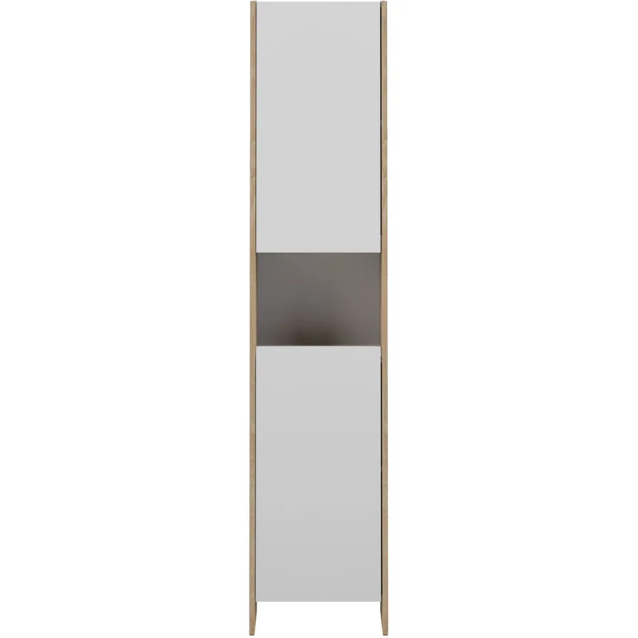 Badezimmerschrank Tarvan Eiche Dekor Holzwerkstoff B 38.2 T 28 H 180 cm