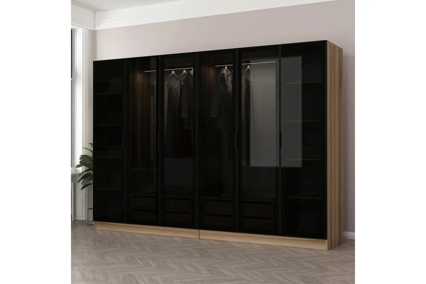 Fruitland Garderob 270 cm - Brun