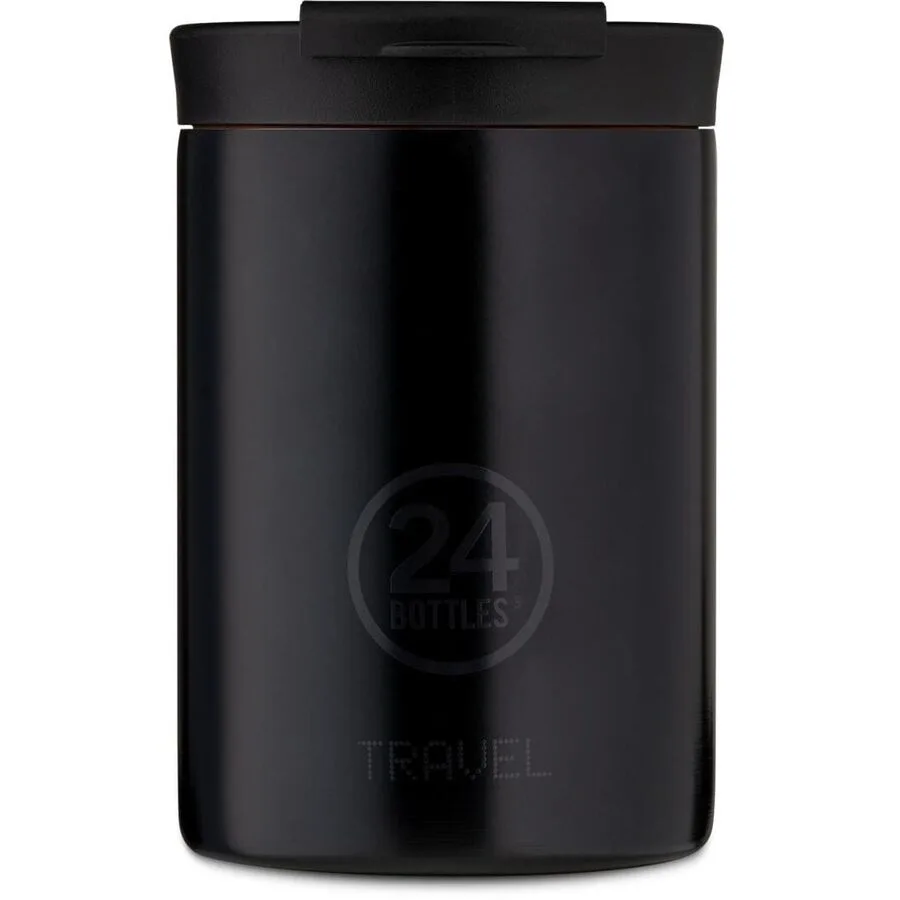 Thermobecher 24 Bottles Schwarz Edelstahl 12.5 cm - Farbe: Tuxedo Black