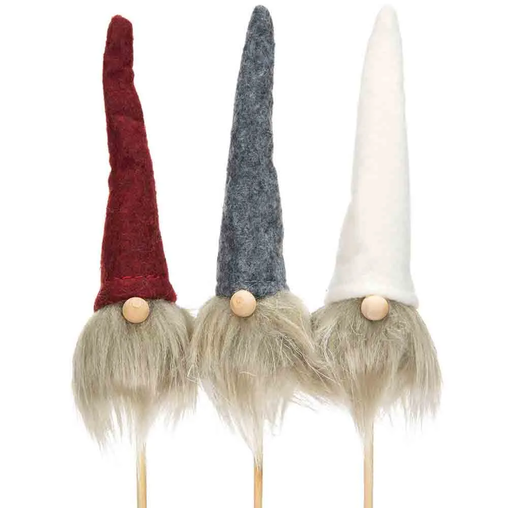 Tomte stick 3 st 12 cm