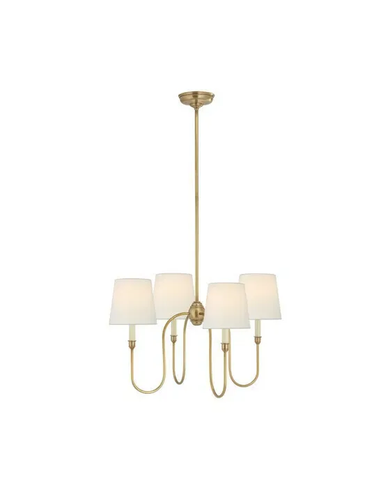 Vendome Chandelier Antique Brass Small