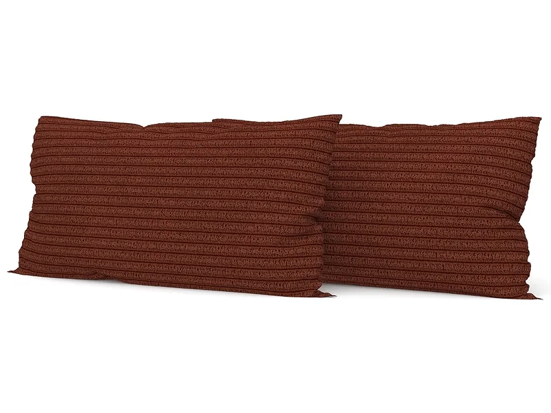 SWISS HOME STYLE Set 2 Kissen AMBER 50x70cm terrakotta