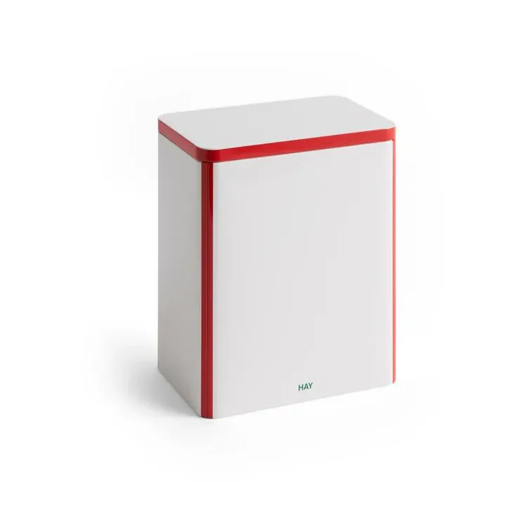 HAY Tin Container Verwahrungsdose large Off white-rot
