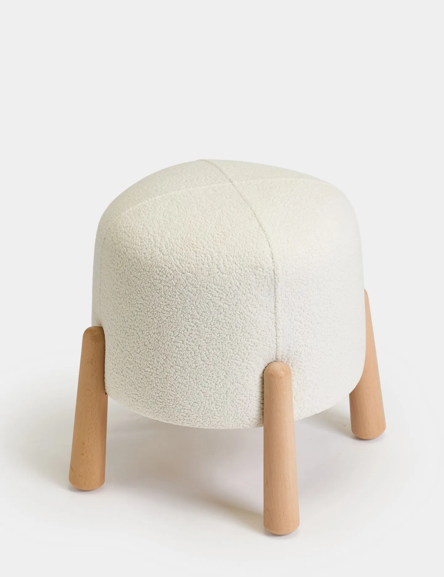 Orryn Sittpuff 40 cm Rund - Vit