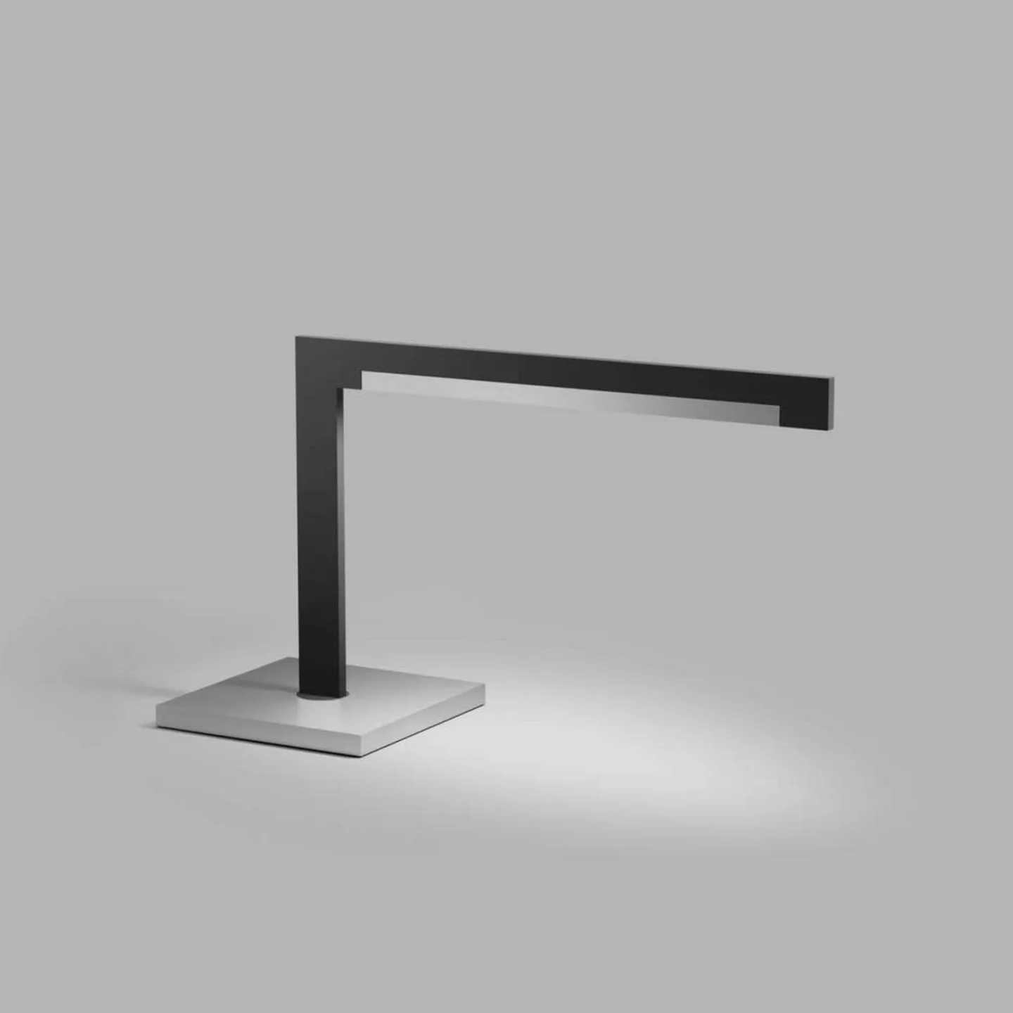 Inlay T2 Linear Tischleuchte, schwarz/silber - Light-Point - Wohnzimmer - Aluminium