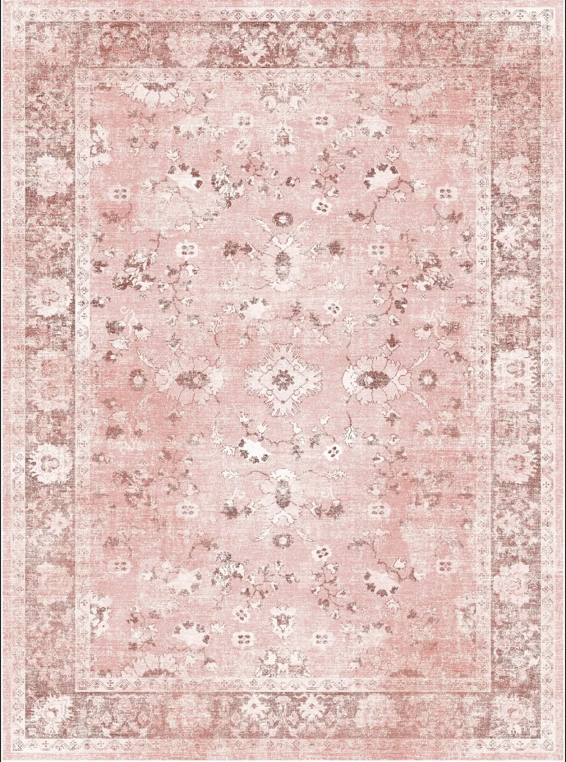 Wilton-teppe - Gombalia (rosa) (Størrelse: 160 x 230 cm)