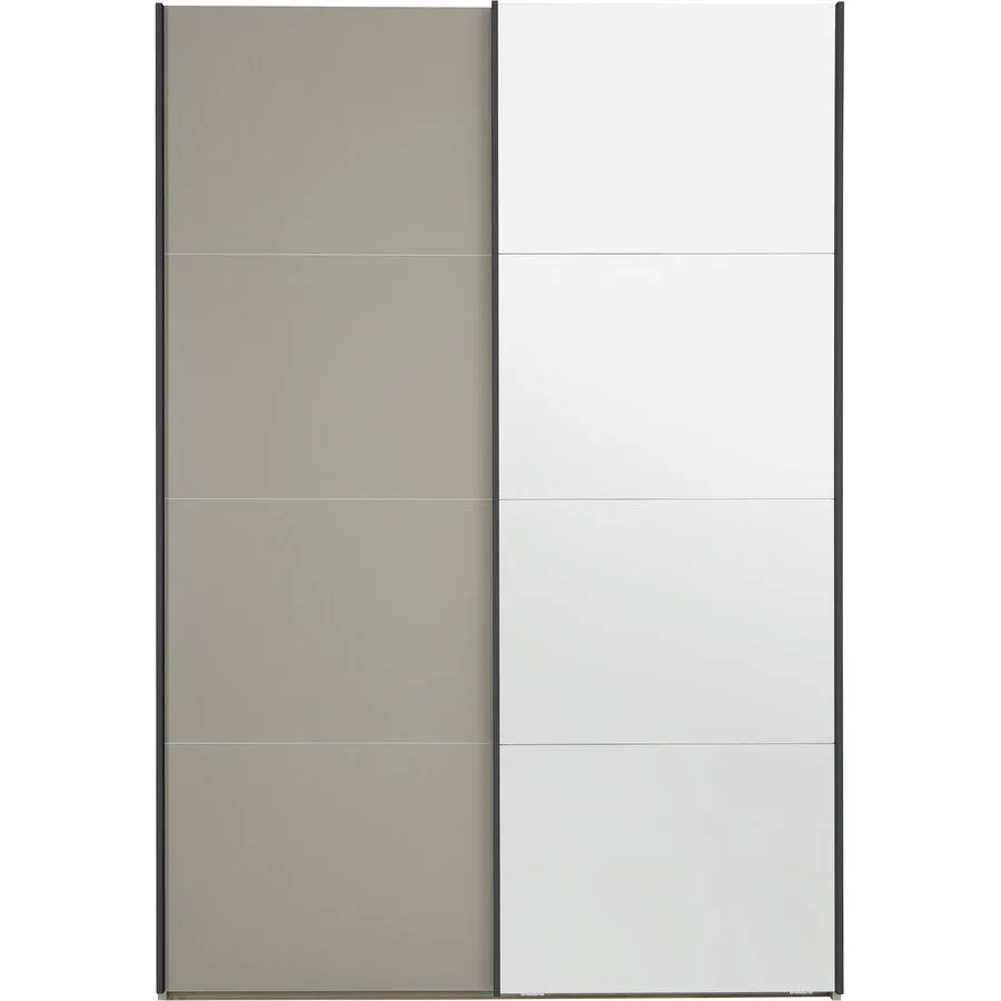 Kleiderschrank Window taupe Holzwerkstoff B 148.3 cm - Möbel Konfigurator: Traummöbel individuell zusammenstellen - Schweizer Möbelhersteller