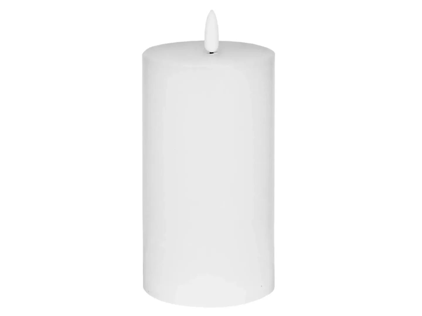 Kaheku LED Kerze Flaca Weiss H: 15 cm | Schubiger Möbel