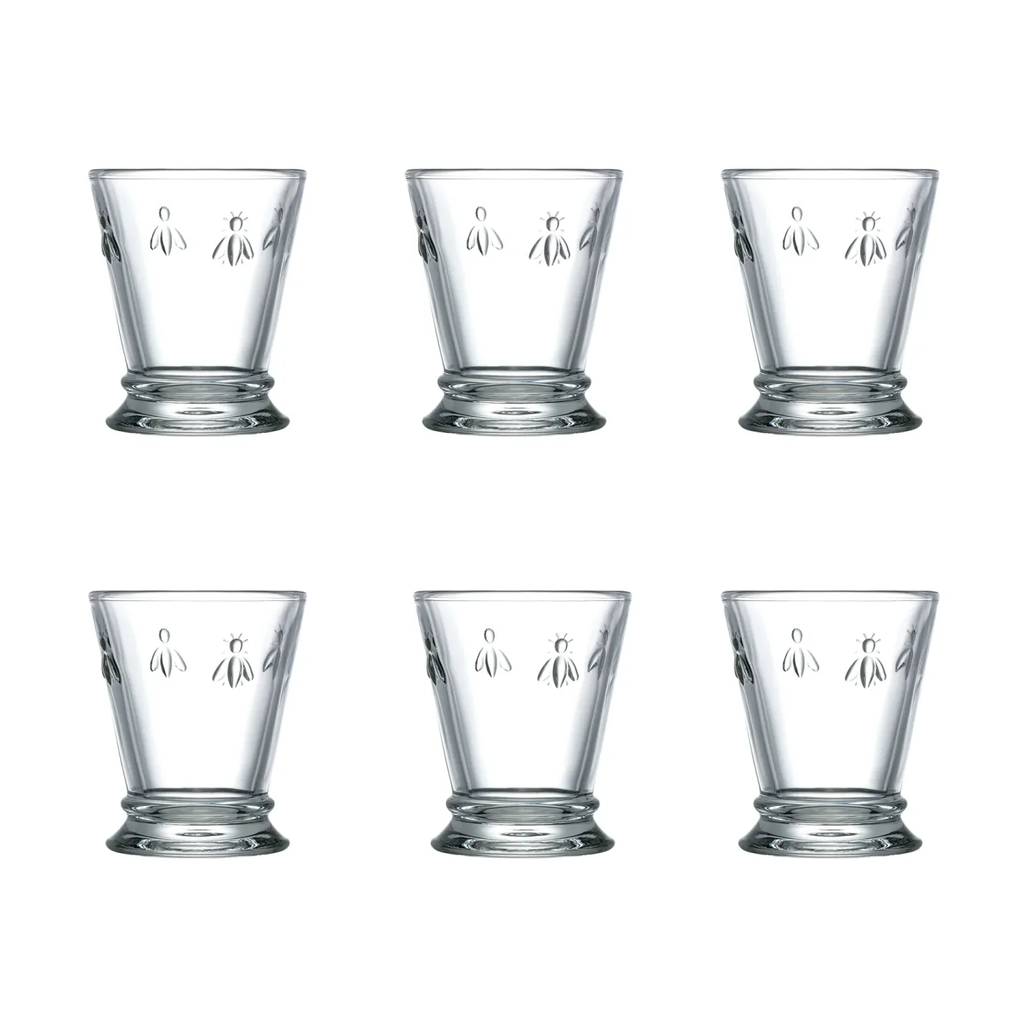 La Rochère Abeille Wasserglas 26 cl 6er Pack Klar