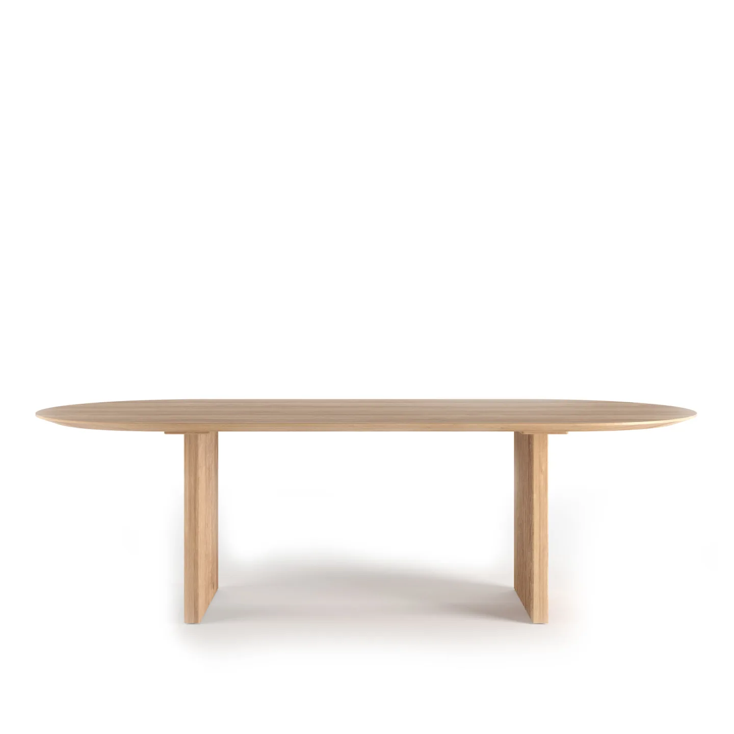 Dk3 - Ten Table Oval L200 x W95 x H72 cm Max 2 extension leaves Oak - soap - Matbord - Christian Troels and Jacob Plejdrup - Beige - Trä