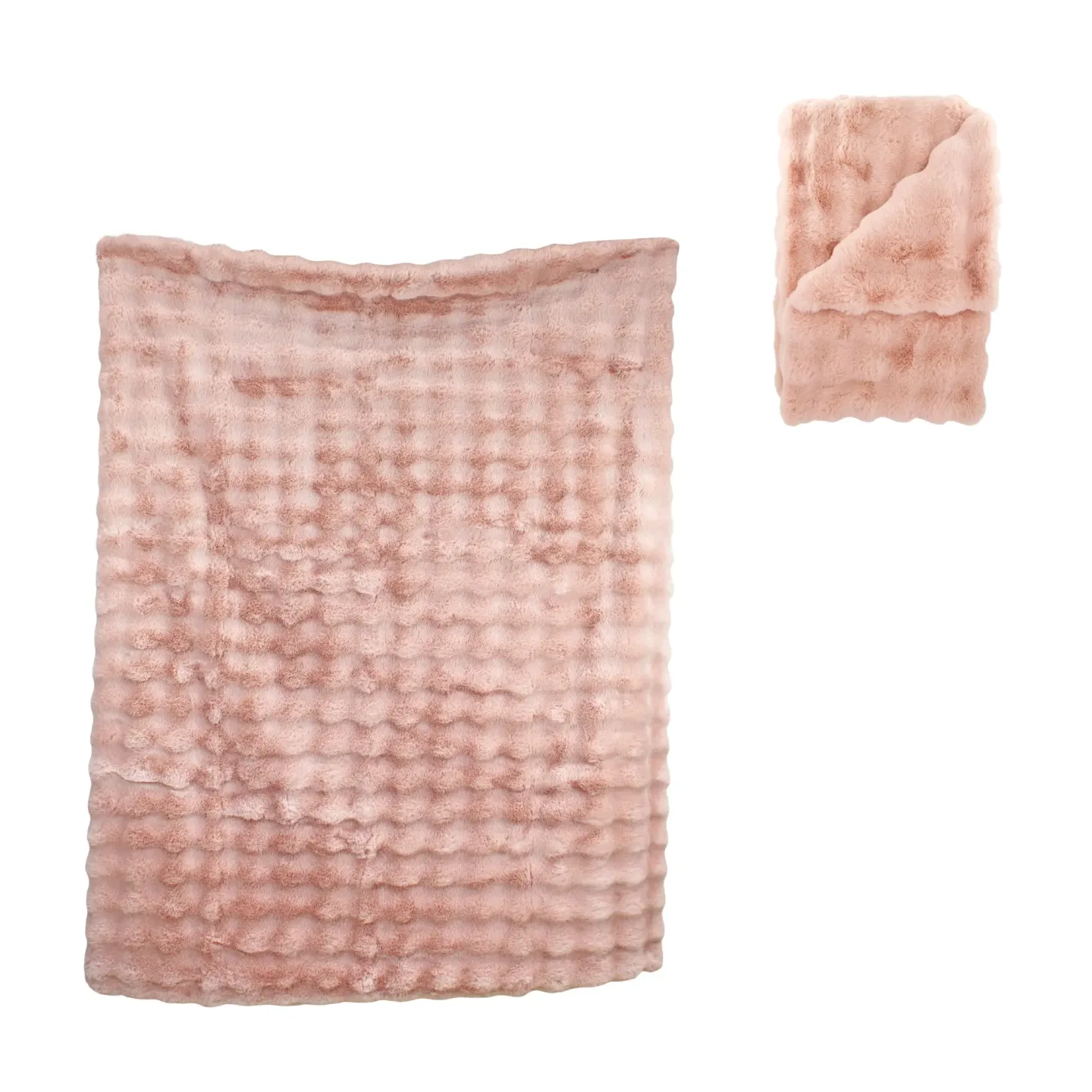 Decofinder Plaid Comfy, Rosa 170x130 cm | Schubiger Möbel