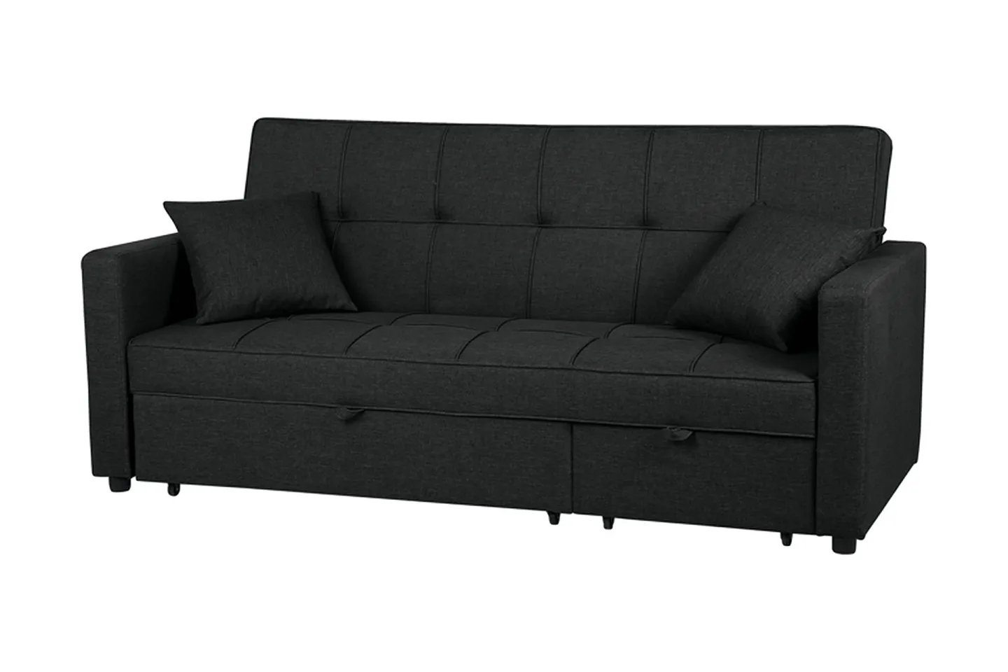 Glomma Bäddsoffa 207 cm - Svart